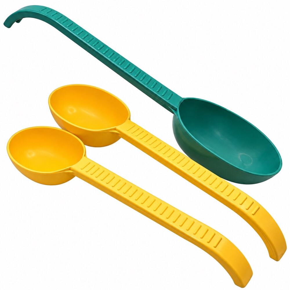 Weight Watchers Measuring Spoons Scoops Portion Control 1 1/2 Cups Yellow Green